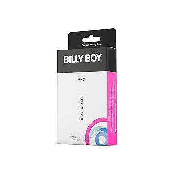 Billy Boy Kondome - Ovy Limited Edition | 6 transparente Kondome aus Naturkautschklatex mit Gleitfilm | Verhütungsmittel | An