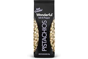 Wonderful Pistachios In Shell, Salt & Pepper Flavored Nuts, 48 Ounce Bag, Protein Snacks, Gluten Free, Healthy Snacks for Adults