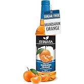 Syruvia Sugar Free Mandarin Orange Syrup, Naturally Flavored Syrup for Drinks, Lemonades, Iced Teas, and Desserts &ndash; 25.4 fl oz