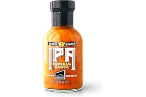 Blonde Beard's IPA Buffalo Sauce - (Medium/Hot) - Made With Upslope India Pale Ale - Great On Chicken Wings - Hot & Hoppy - Craft Beer, Cayenne Pepper, Garlic, Butter - All Natural (8 fl oz)