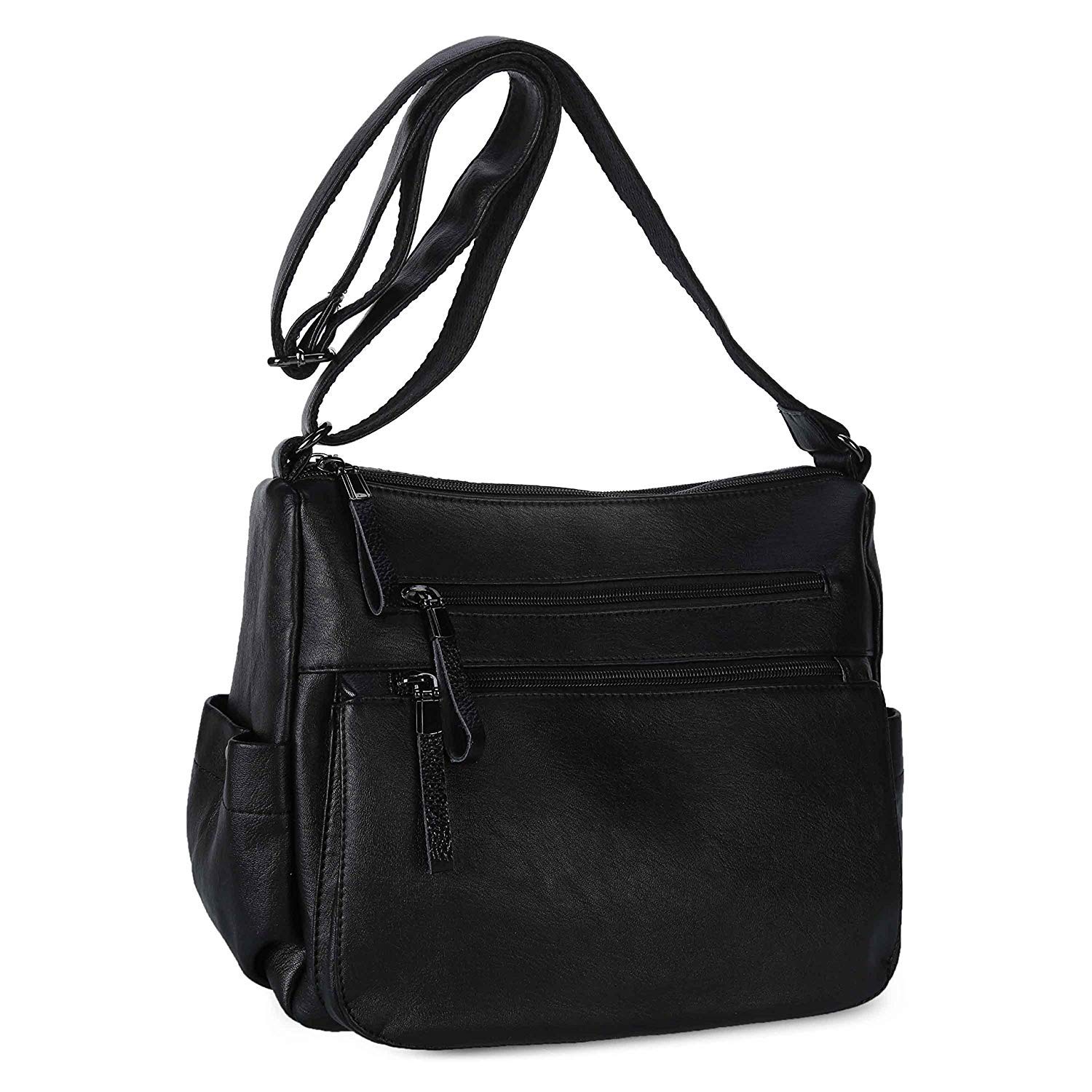 Women Shoulder Bag PU Leather Crossbody Purse Soft Leather Handbags for