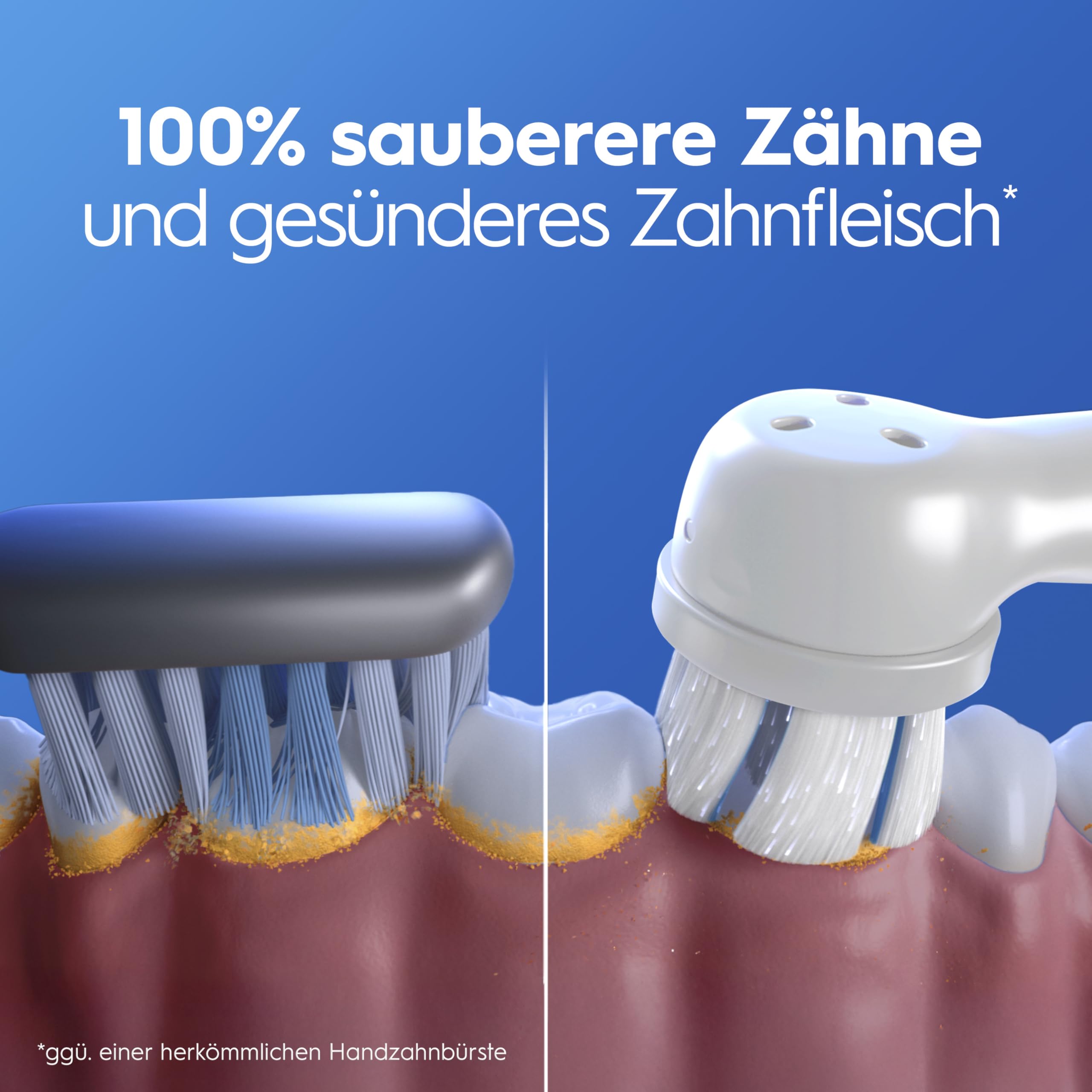 Oral-B iO Series 3 Plus Edition Elektrische Zahnbürste, Electric Toothbrush, PLUS 3 Aufsteckbürsten, 3 Putzmodi für Zahnpflege, Designed by Braun, TESTSIEGER Stiftung Warentest (12/2024), Ice Blau 8