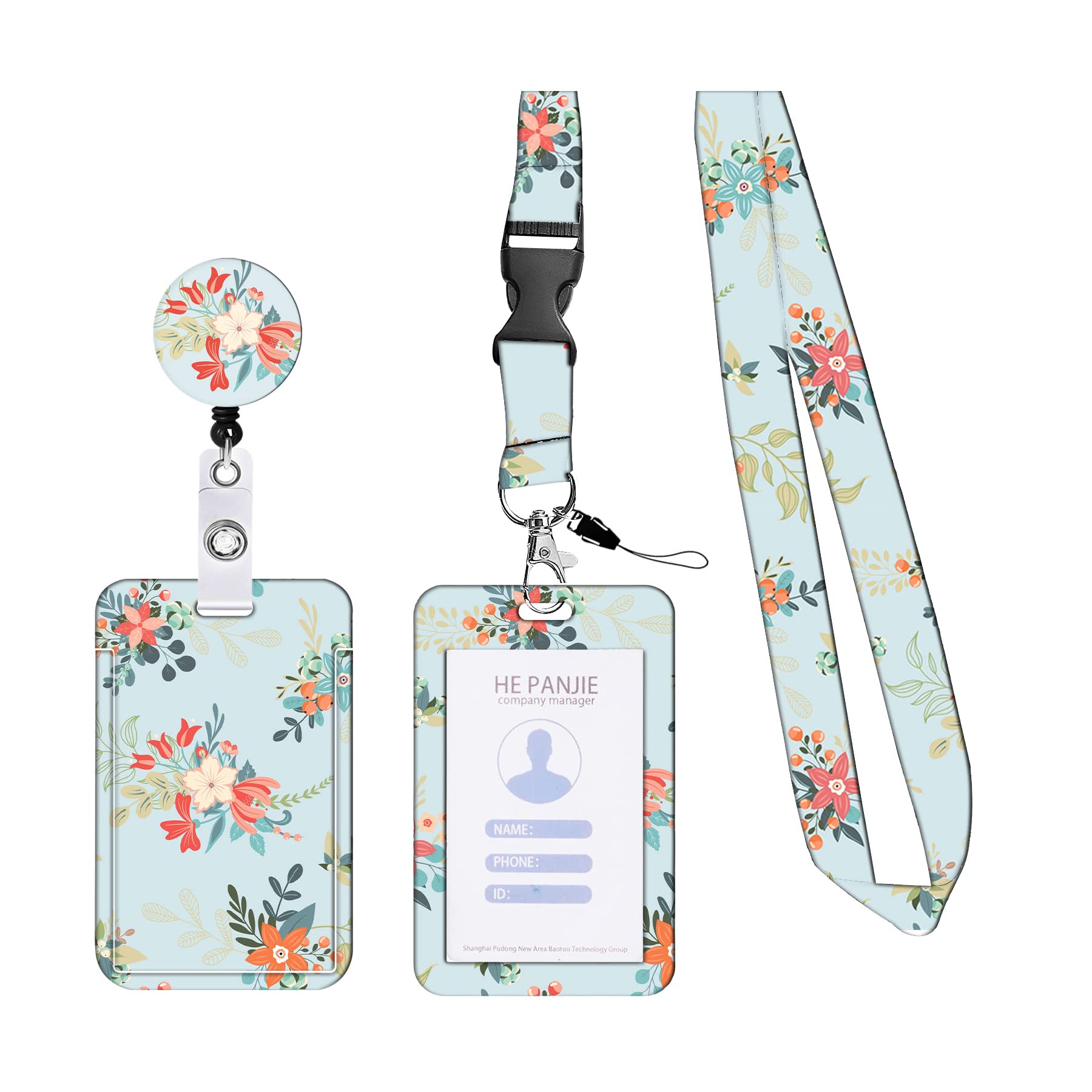 1 Pcs Lanyard Id Card Holder, Badge Holder, Lanyard for Keys, Retractable Lanyard Card, Autism Lanyard Card Holder, Lanyard Card Holder Used for Id Card Key Tickets, Office School Supplies