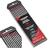ARCCAPTAIN TIG Welding Tungsten Electrode 10-Pack 3/32"x 7"(Red, WT20/EWth-2)