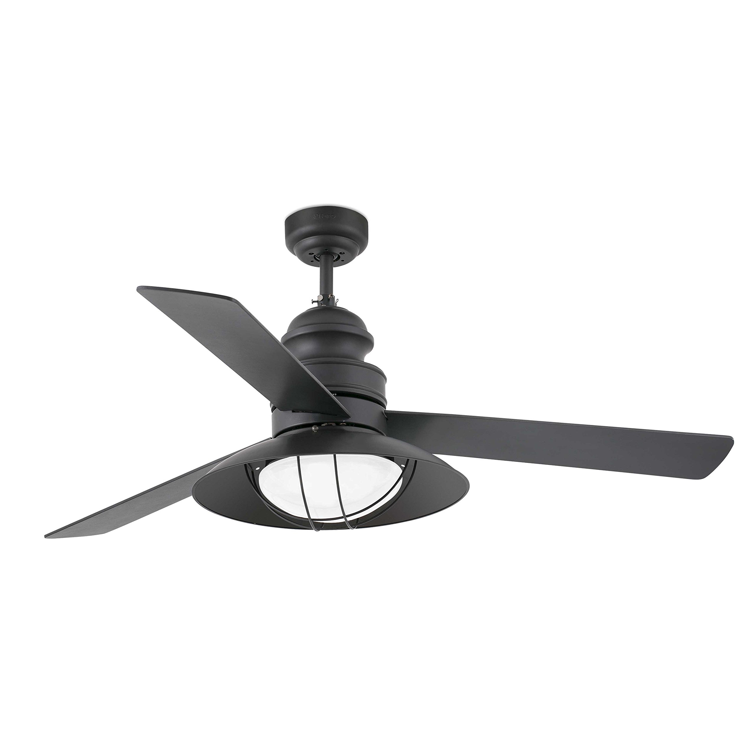 Barcelona Winch Ceiling Fan 33396 with Light - 20W Fan with Light, Steel Body, Crystal Diffuser, Plywood Blades.