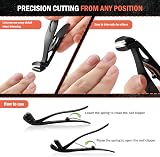 BEZOX Angled Head Nail Clippers for Seniors Thick Nails Black view 6
