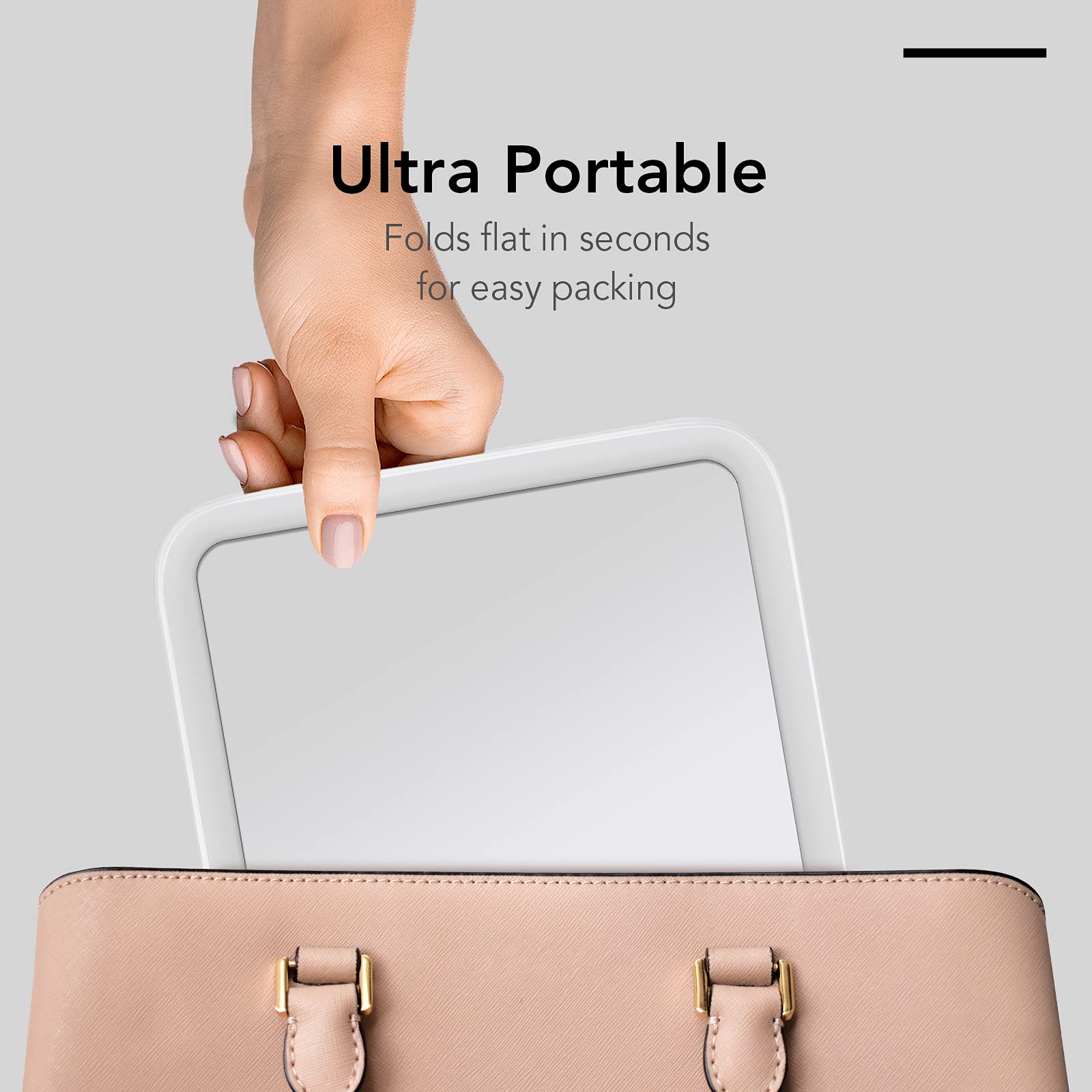 Rechargeable LED Travel Makeup Mirror