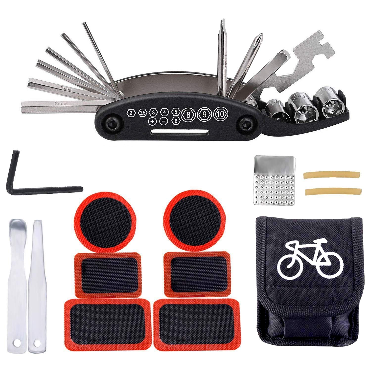 Ibuger Fahrrad Multitool 16 In 1 Multifunktionswerkzeug - 