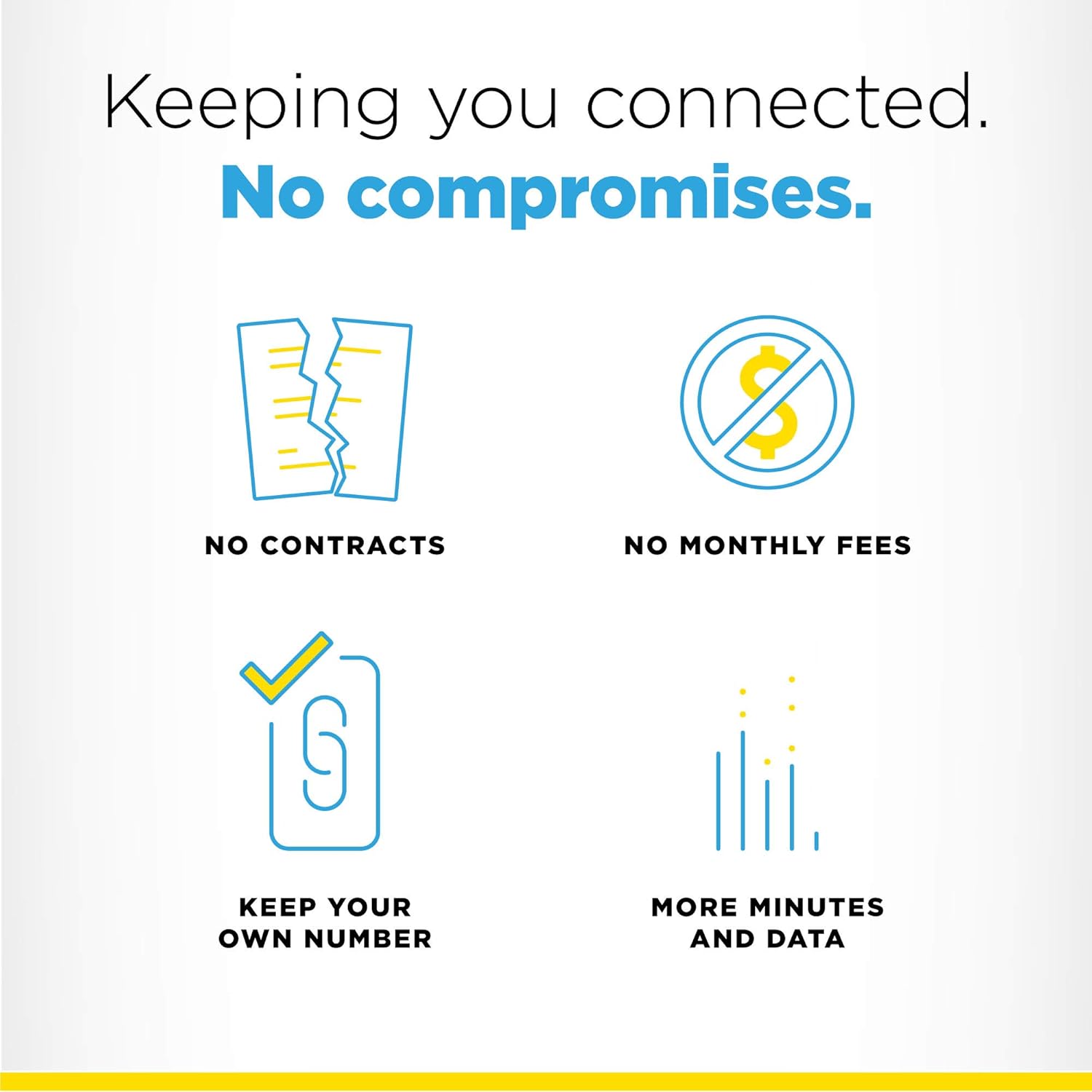 SafeLink Keep Your Own Phone SIM Kit - T-Mobile Compatible - Existing Service Required