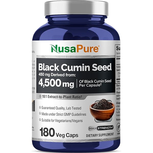 Amazon.com: NusaPure Black Seed Oil 1,000 mg per Serving 180