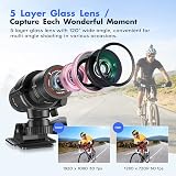 Riiai 1080P Helmet Action Camera with 32GB SD Card and Waterproof Feature view 4
