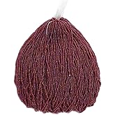 Czech Glass Seed Beads 11/0 (2.1mm Diameter) Transparent Red AB Strung DIY Jewelry Making Beadss - 500g Bulk Bag by Preciosa (Jablonex)