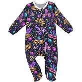 Dussdil Baby One-Piece Footies Newborn Rompers Pajamas Cotton Footed Pjs for House Sleep Play Infant Boys Girls