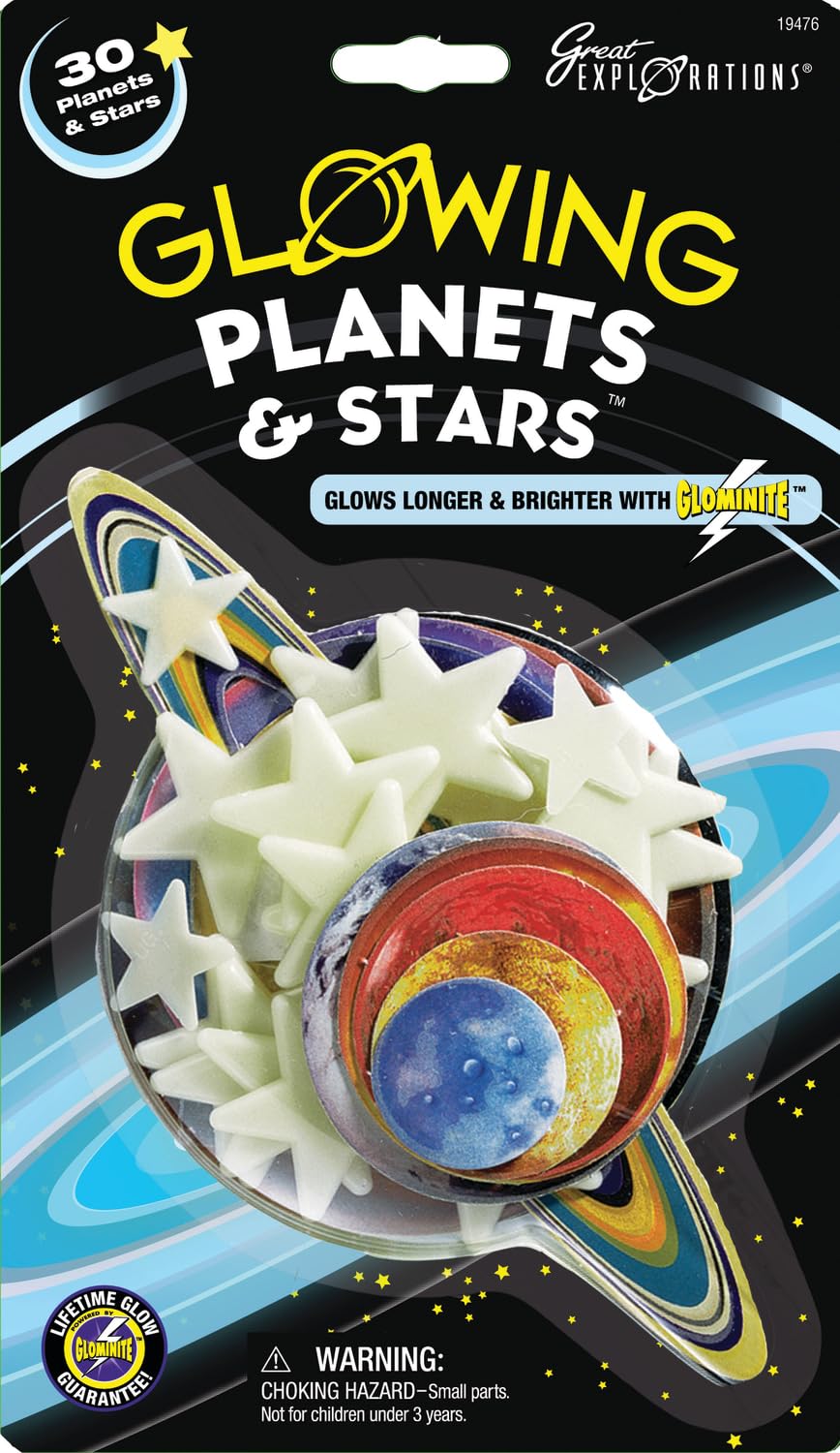 University Games Glow-in-The-Dark Packs-Planets and Stars