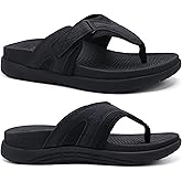 COFACE Flip Flops for Men with Arch Support Comfortable Man Thong Sandals Adjustable Beach Flip-flop Outdoor