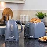 Russell Hobbs Textures Electric 1.7L Cordless Kettle Grey 3KW view 3