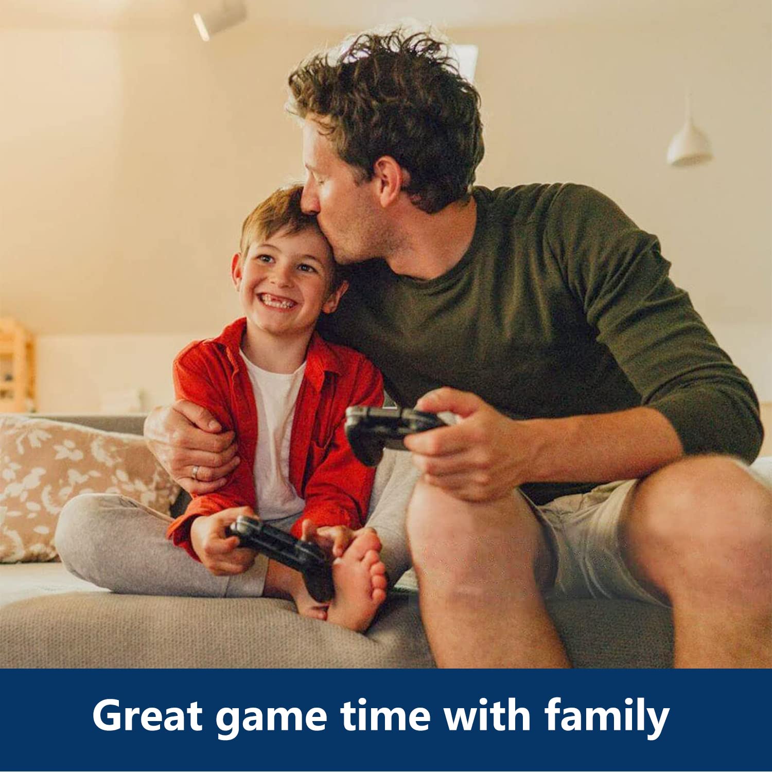 Controller for PS-3 Wireless, Gaming Remote Joystick for Play 3 with Charger Cable Cord (Black Ghost, White Skull)