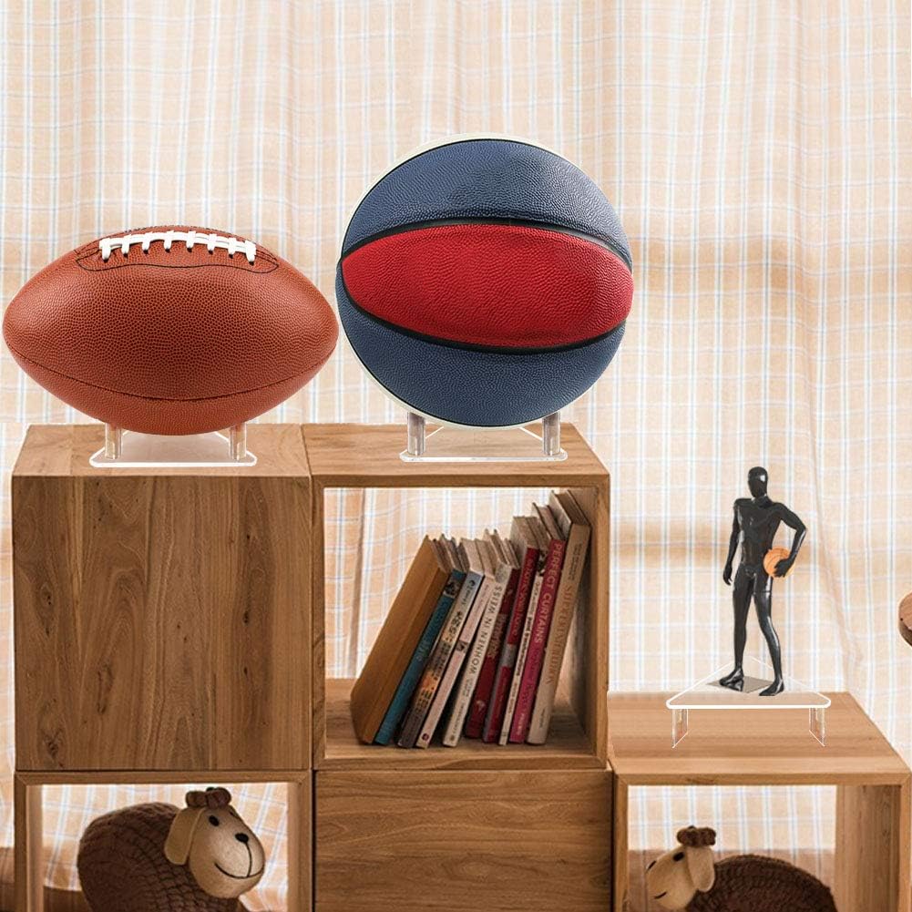 Tasybox Acrylic Ball Stand Holder, Sports Ball Storage Display Rack for Basketball Football Volleyball Soccer Rugby Balls 2 Pack : Sports & Outdoors