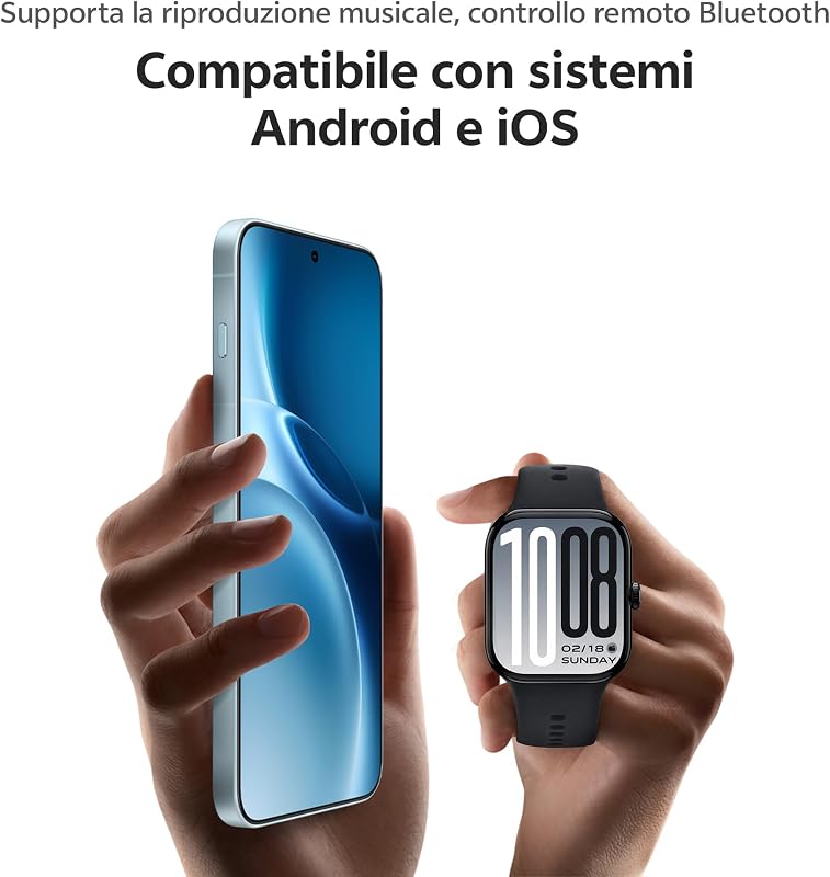 Watch GT2 Smartwatch Uomo Donna, Batteria 25 Giorni, Display AMOLED 2,07'', Chiamate Bluetooth e GPS, 100+ Sport incl. Padel, 5ATM Impermeabile, Cardio SpO2 Sonno, NFC, Nero