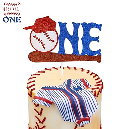 One Baseball Concessions Cake Topper Sport Themed For Baby Shower
