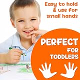 TinyGeeks Jumbo Triangle Pencils 10 Colors Kids Preschool Toddlers Rainbow view 5