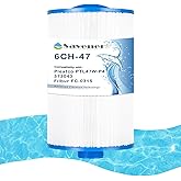 Savener® 6CH-47 Hot Tub Spa Filter Cartridge, Compatible with Unicel 6CH-47, 373043, Filbur FC-0315, PTL47W-P4, 47 Sq. Ft, 1 Pack