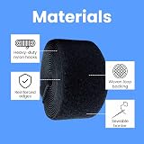 On1shelf Black Sew On Hook and Loop Tape Set 5cm-1m Nylon Fabric Fastener view 7
