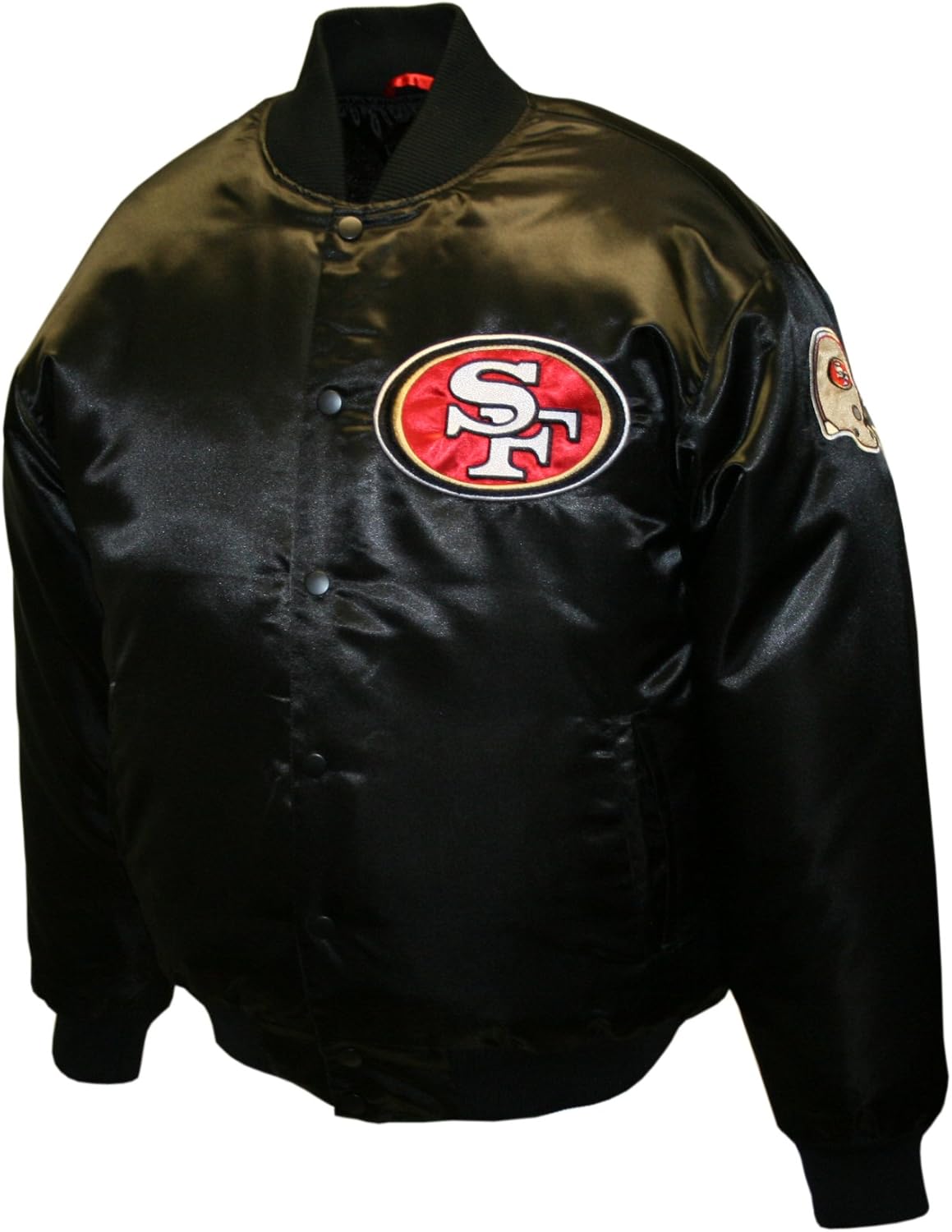 NFL Men's San Francisco 49Ers Prime Black Satin Jacket