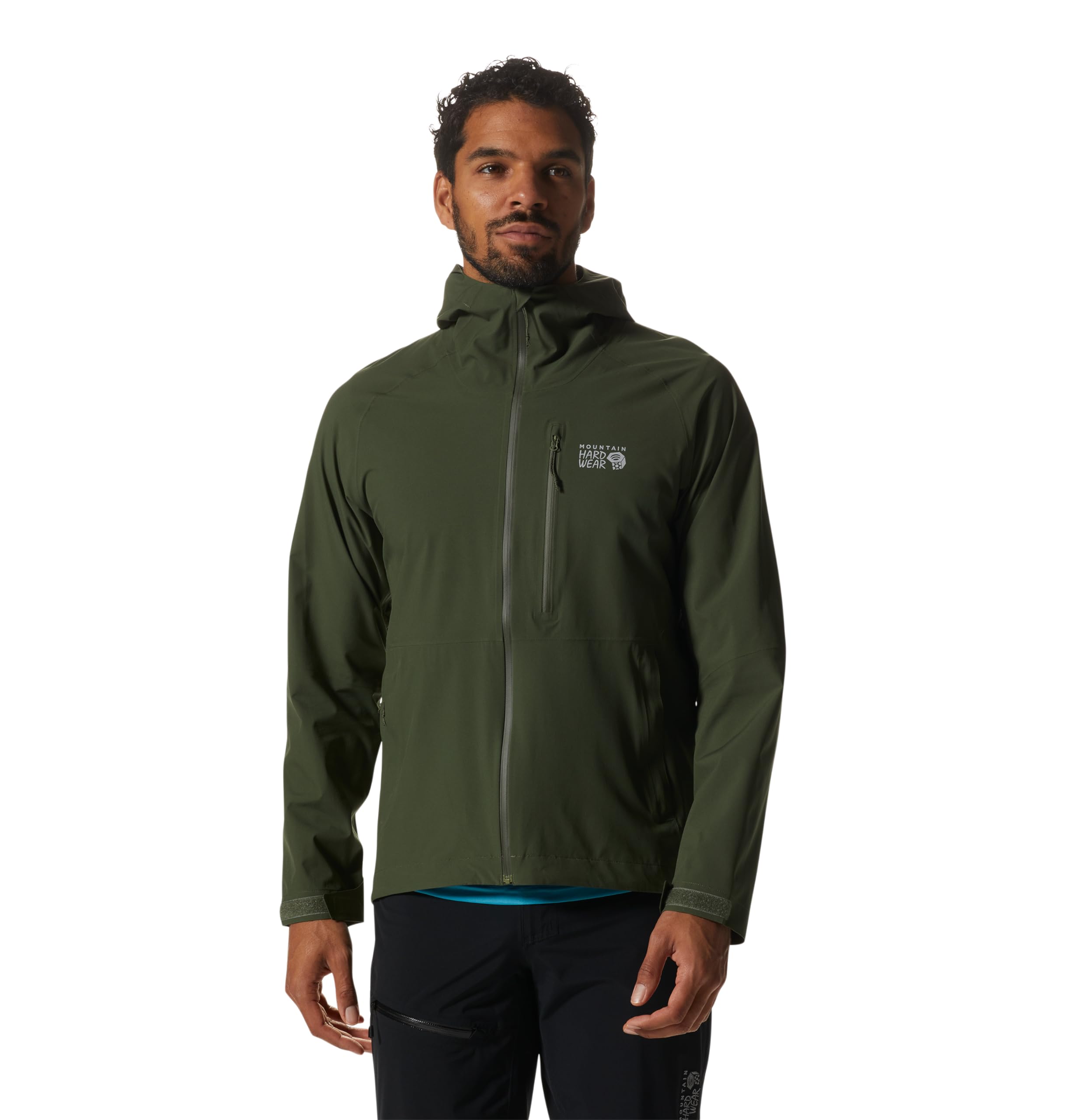 Mountain Hardwear Men’s Stretch Ozonic Jacket, Surplus Green, Medium
