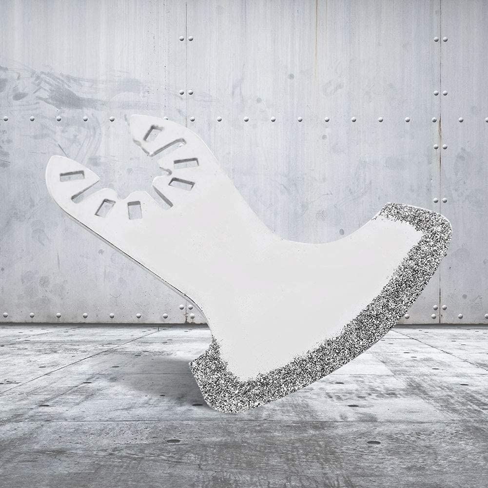 Diamond Multi Tool Blades - 4PCS Diamond Carbide Saw Cutting Blades Sickle Shape Cutting Accessories Universal Marble Cutting Blades to Remove Grit Grout Brick Stone Sinking Ducts in Plaster Pumice