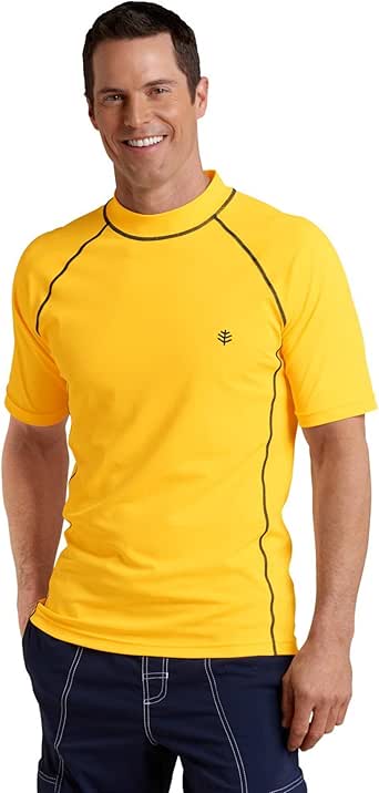 Coolibar UPF 50+ Men's Short-Sleeve Swim Shirt | Amazon.com