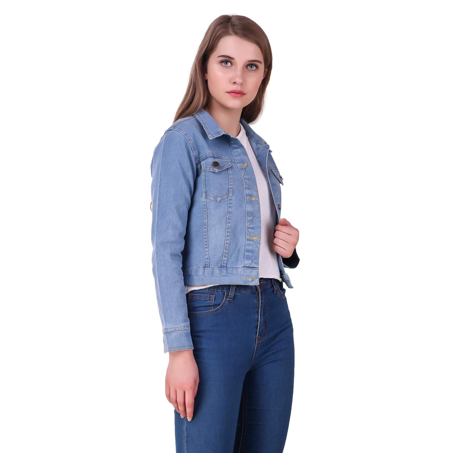 clo clu women's denim jacket