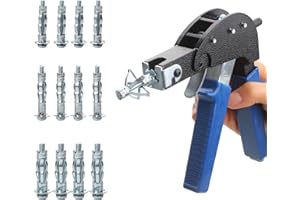 YZTONGPAO Hollow Wall Anchors Setting Tool for Hollow Wall Metal Cavity Anchor Plasterboard Fixing, Molly Bolts Hollow Drive Wall Anchor Screw Kit (M4 M5 M6)