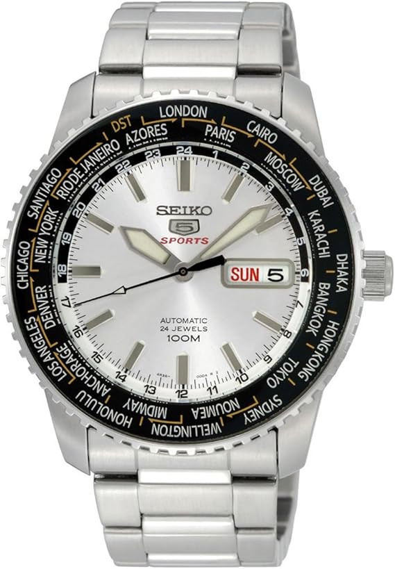 seiko men's automatic watch with day and date display
