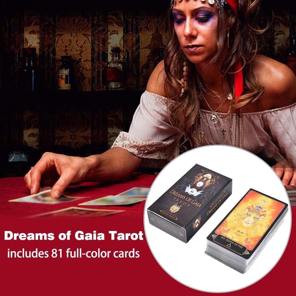 Fasteer Tarot Cards 81 Pcs Dreams of Gaia Tarot Cards Tarot Game Cards 81 Gaia Tarot Dream Game Cards Board Games Cards Benefit
