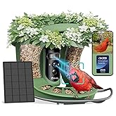 Birdfy 2 Smart Bird Feeder with Camera, Dual-Lens (2K+1080P) Camera for Live Streaming & Close-Up Photos, AI Identifies Bird Species, Solar-Powered Backyard Birdwatching Gift