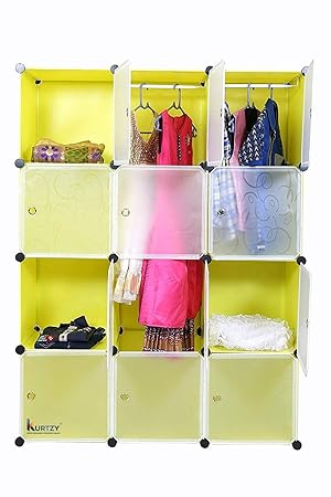 Kurtzy 12 Door Storage Rack Organizer with Installation Instruction CD