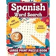 Spanish Word Search Book for Adults and Seniors: Large Print Spanish ...
