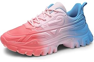 DREAM PAIRS Chunky Fashion Sneakers for Women, Women's Platform Bold Lace-Up Comfortable Sneakers