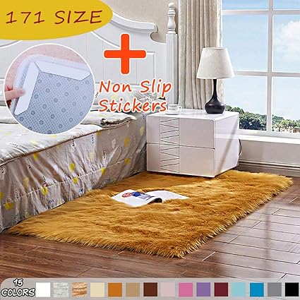 Modkoy Tapis Nuage 180x350cm Fluffy Soft Lavable Facile D
