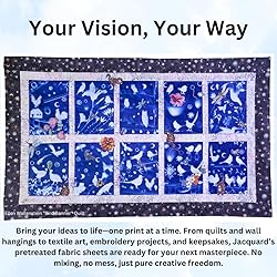Jacquard Cyanotype Fabric Sheets, Pre-Sensitized