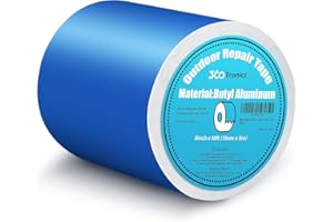360Tronics Blue Waterproof Tape 6 in x 16ft, Self Adhesive Leak Proof Pool Cover Repair Tape Butyl Sealant Tape for RV Roof, Metal Roof, Pool Liner Patch, Marine, Windows & Gap Seal