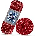 I Love This Yarn Medium Yarn for Crocheting & Knitting – Soft Yarn Skein – 252 Yards of 97% Acrylic & 3% Metallic Polyester Yarn for Crocheting Blankets, Hats, & More – DIY Handcrafting Accessories