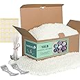 SAEUYVB Soy Candle Wax for Candle Making - Natural Soy Wax for Candle Making 10 lbs Bag, Premium Soy Wax Flakes, 20 Cotton Candle Wicks, 20 Wick Stickers & 2 Centering Devices