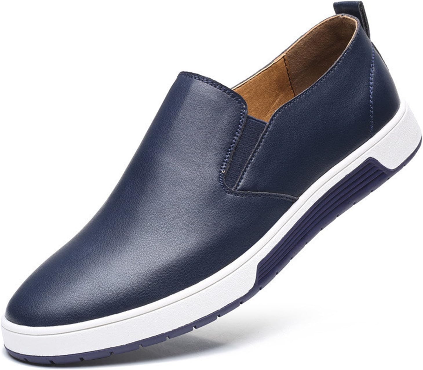 Men Leather Loafers Slip On Casual Shoes Mens Moccasins Brand Italian Designer Shoes Leisure