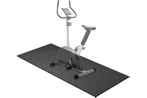WERCHO Treadmill Mat,60" x 30",6mm Thickness Exercise Equipment Mat for Carpet Hardwood Floors, Compatible with Walking Pad,Spin Bike,Elliptical Trainer,Rowing Machine