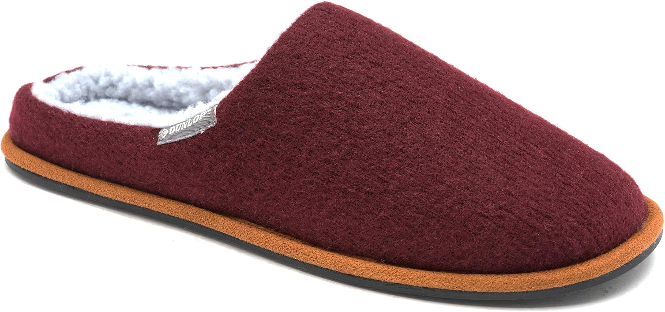 mens memory foam mule slippers