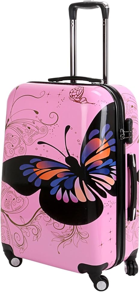 butterfly suitcase amazon