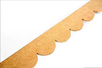 Camilla Hampton Interiors Decorative Scalloped Wood Edging Trim Moulding For Interior Exterior Use 8 5cm X 95cm Amazon Co Uk Diy Tools