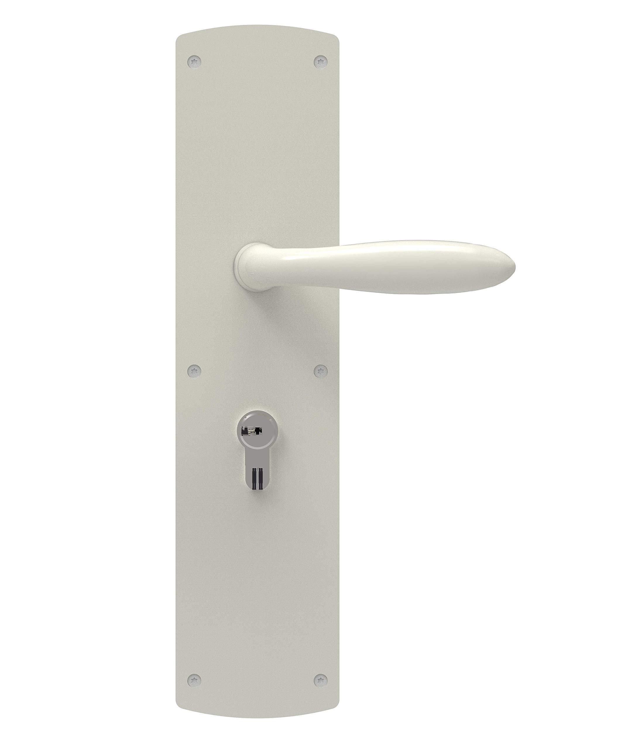 Bricard 66100 Half Set for Exterior Door with Stand for Series 74 Standard Version, White — image 1